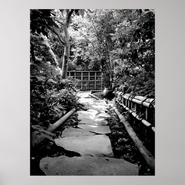 Treppenweg Stone Garden Path Poster (Vorne)