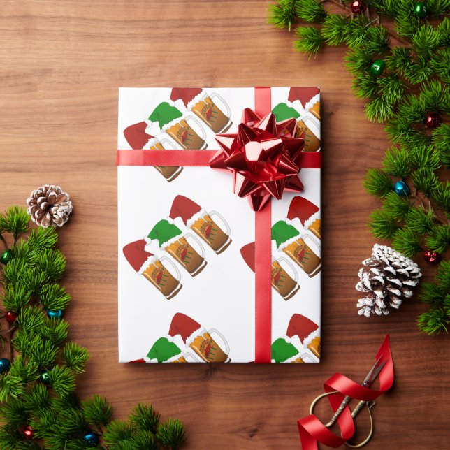 Tres Amigos Weihnachtsbier Geschenkpapier (Feiertagsgeschenk)
