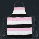Très Chic Black Schürze<br><div class="desc">Très Chic Black Très Chic Schwarz gestreifte Schürze passt zu den "Black,  White and Pink Kategorie Wohngestaltung und Geschenkdesigns. Von celeste@khoncepts.com</div>