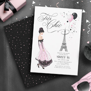Trés Chic Parisian Sweet 16 ID1162 Einladung