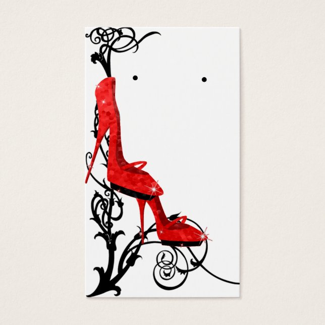 Tres Chic Red High Heels Earring Holder (Vorderseite)