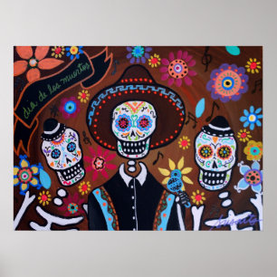 TRES MARIACHI-TAG DER TOTEN PLAKATE