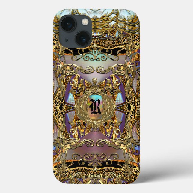 Très orné Elegant Monogram Case-Mate iPhone Hülle (Rückseite)