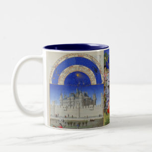 Tres Reichtum Heures (Oktober, Mai) Zweifarbige Tasse