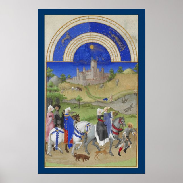 Très Riches Heures - August Poster (Vorne)
