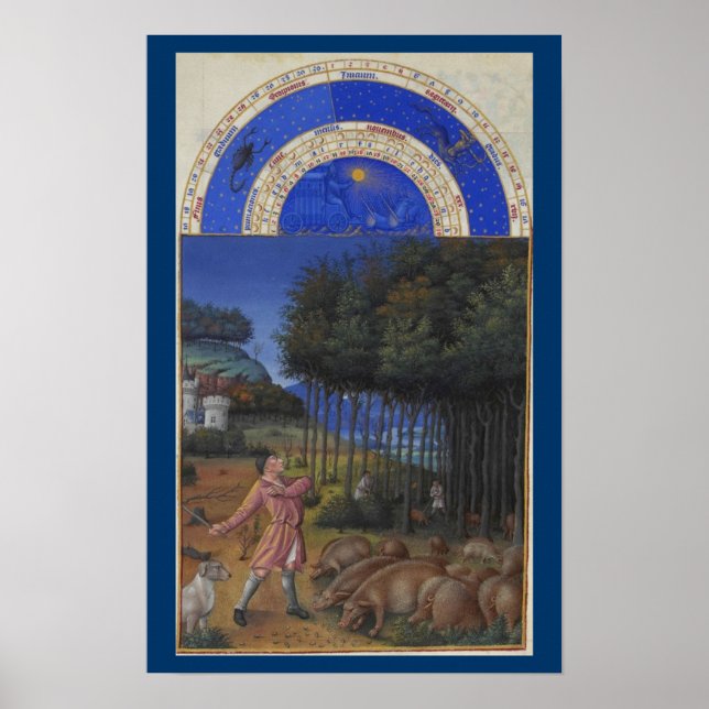 Très Riches Heures - November Poster (Vorne)