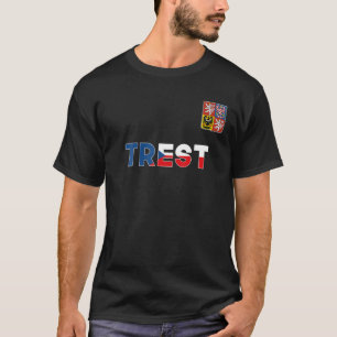 Trest Tschechische Republik Herzenflagge Lötüberzu T-Shirt