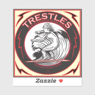 TRESTLES SAN ONOFRE STRAND KALIFORNIEN AUFKLEBER