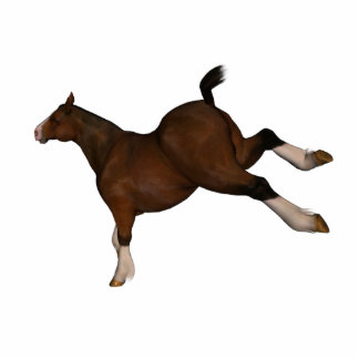 Treten des Pferds Freistehende Fotoskulptur