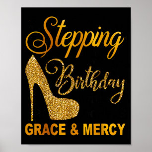 Treten in den Geburtstag mit Gottes Gnade und Barm Poster