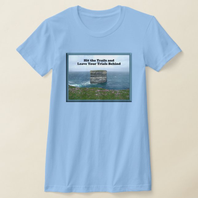 Treten Sie auf den Trails auf und Verließ Sie Ihr  T-Shirt (Ablage )