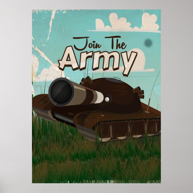 Treten Sie dem Army Vintage Poster bei (Vorne)
