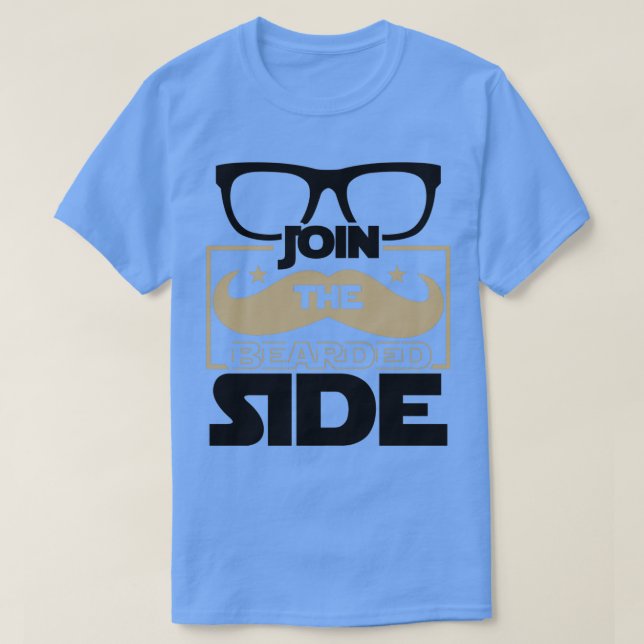 Treten Sie der Bartlinde-Funny-Beard-Redewendungen T-Shirt (Design vorne)