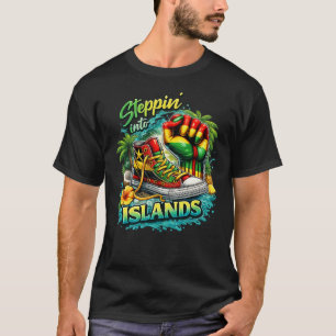 Treten Sie ein in die Inseln – Tropisches Sneaker- T-Shirt