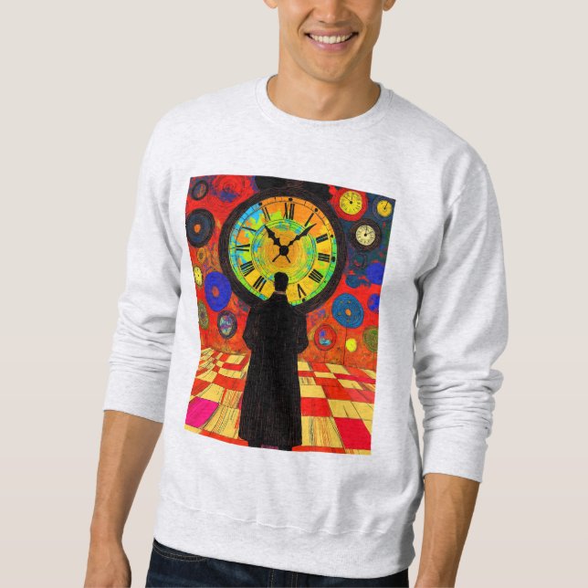 Treten Sie ein in die Welt der unendlichen Zeitsch Sweatshirt (Vorderseite)
