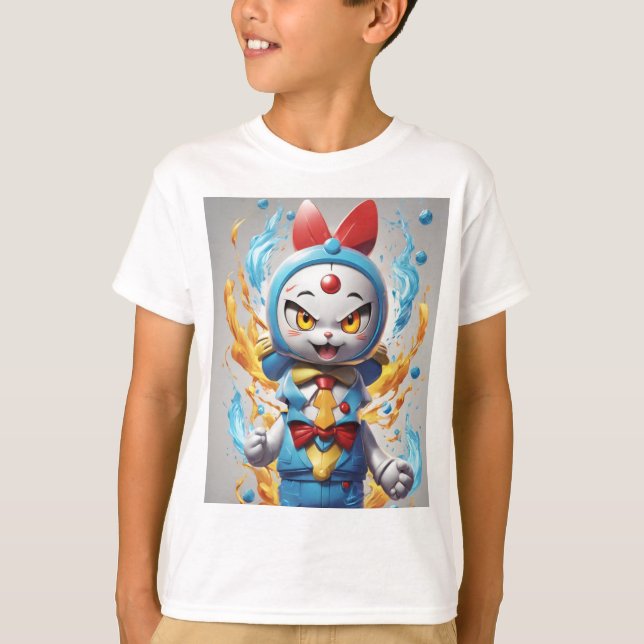 Treten Sie ein in die Welt von Doraemon, wo die Ge T-Shirt (Vorderseite)