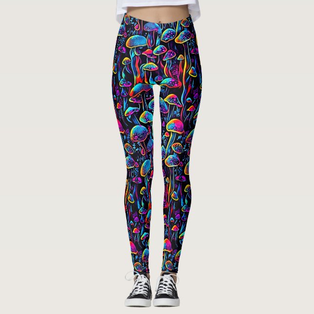 Treten Sie ein in ein Neon Wonderland und lassen S Leggings (Vorderseite)