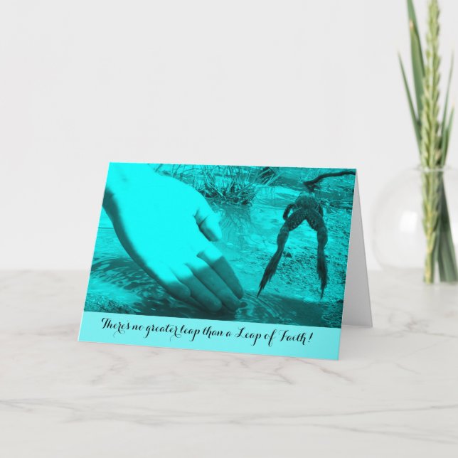 Treten Sie ein oder danken Sie der Karte (Vorderseite)