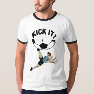 Treten Sie es Fußball-T - Shirt