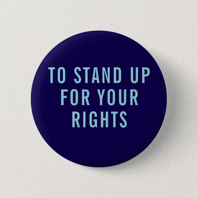 Treten Sie für Ihre Rechte Button Pin (Vorderseite)