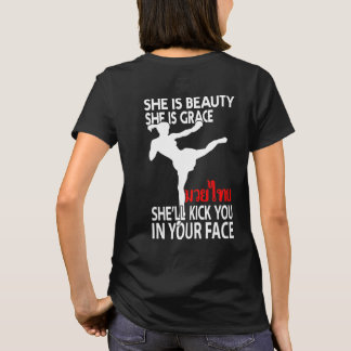 Treten Sie herein Ihren Gesicht Muay T-Shirt