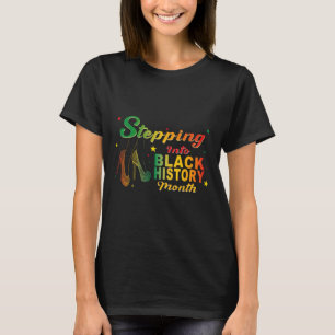 Treten Sie in den Schwarzen Geschichtsmonat Afrika T-Shirt
