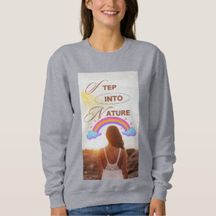 Treten Sie in Naturdesigns ein Sweatshirt