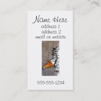 Treten Sie in Wirklichkeit Visitenkarte