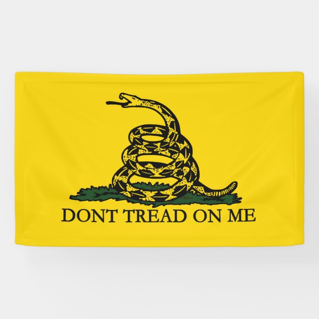 Treten Sie mir nicht auf, Gadsden Flag Patriotisch Banner (Horizontal)