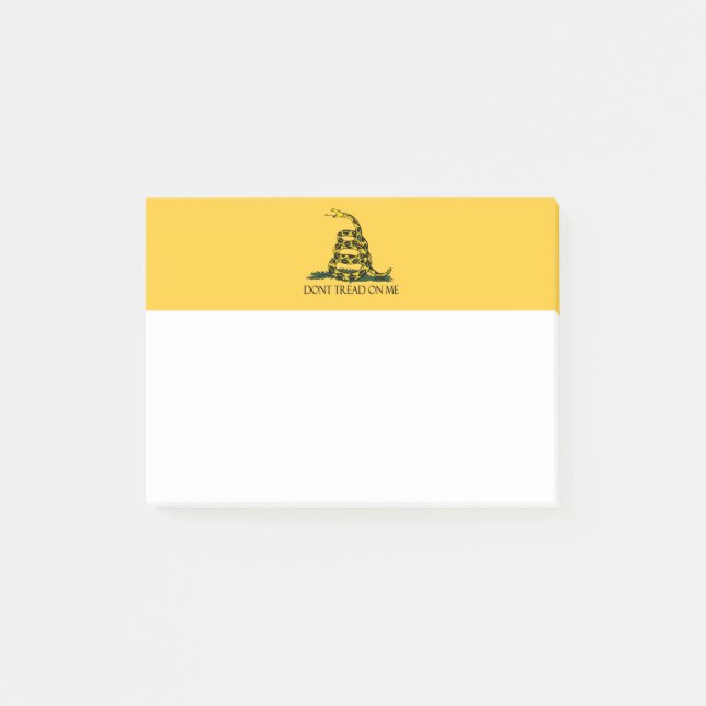 Treten Sie mir nicht auf, Gadsden Flag Patriotisch Post-it Klebezettel (Vorderseite)