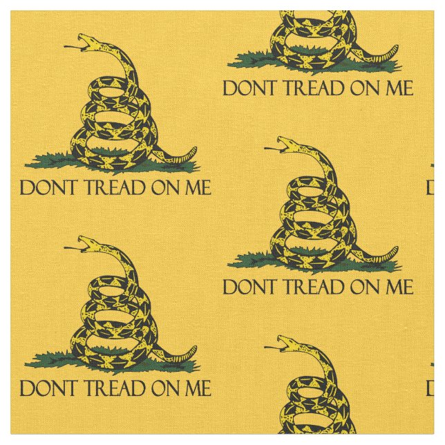 Treten Sie mir nicht auf, Gadsden Flag Patriotisch Stoff (Nahaufnahme)