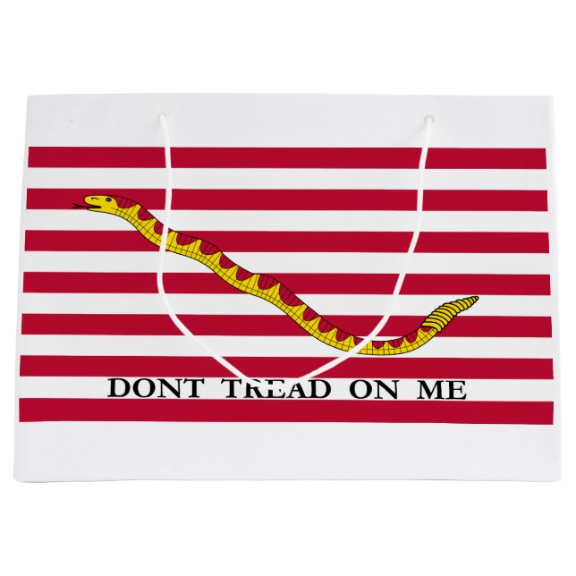 Treten Sie mir nicht in den Jack der US-Marine ein Große Geschenktüte (Vorderseite)