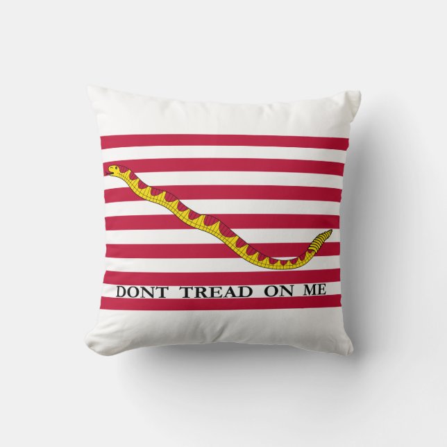 Treten Sie mir nicht in den Jack der US-Marine ein Kissen (Vorderseite)