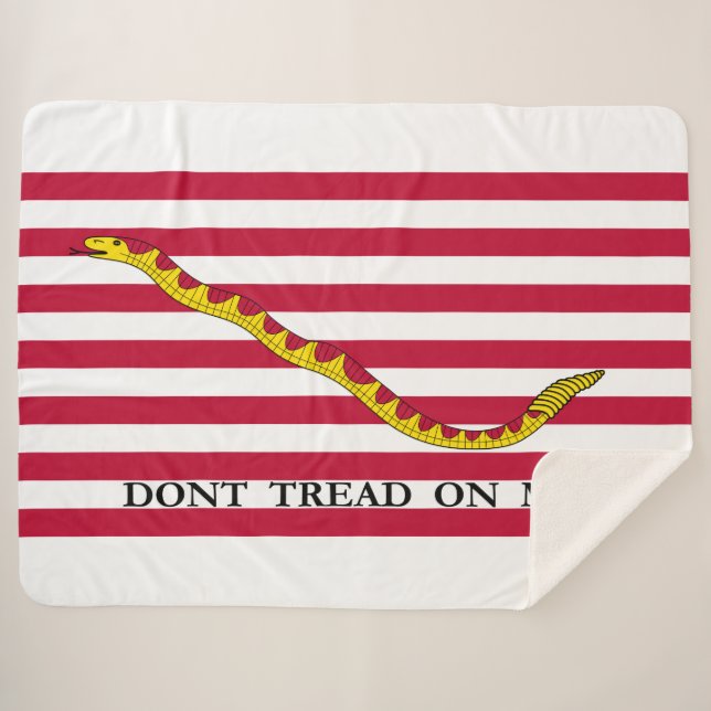 Treten Sie mir nicht in den Jack der US-Marine ein Sherpadecke (Vorderseite (Horizontal))