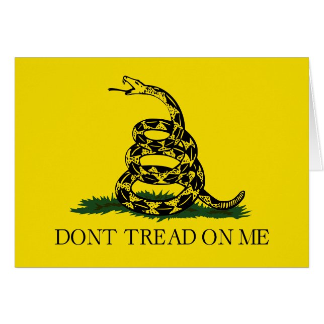Treten Sie nicht auf meiner Gadsden-Flagge (Vorderseite (Horizontal))