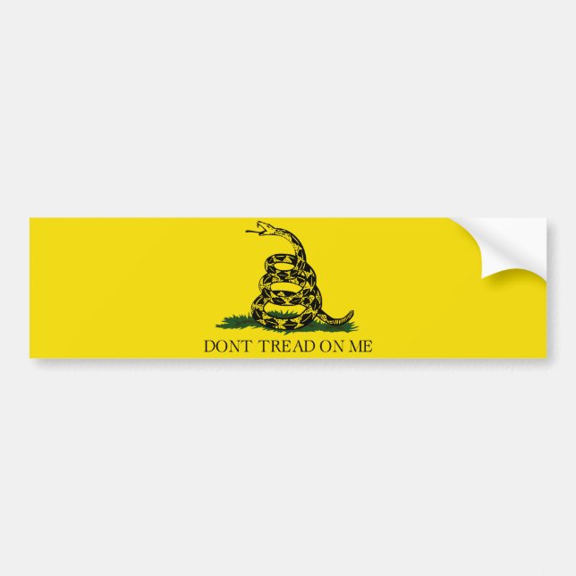 Treten Sie nicht auf meiner Gadsden-Flagge Autoaufkleber (Vorne)