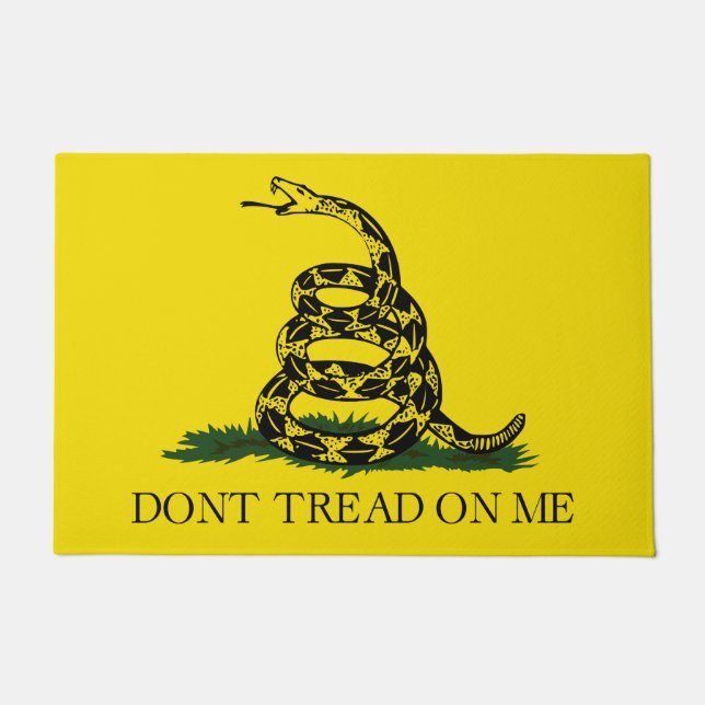 Treten Sie nicht auf meiner Gadsden-Flagge Fußmatte (Vorderseite)