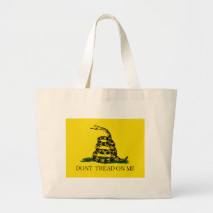 Treten Sie nicht auf meiner Gadsden-Flagge Jumbo Stoffbeutel