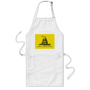 Treten Sie nicht auf meiner Gadsden-Flagge Lange Schürze