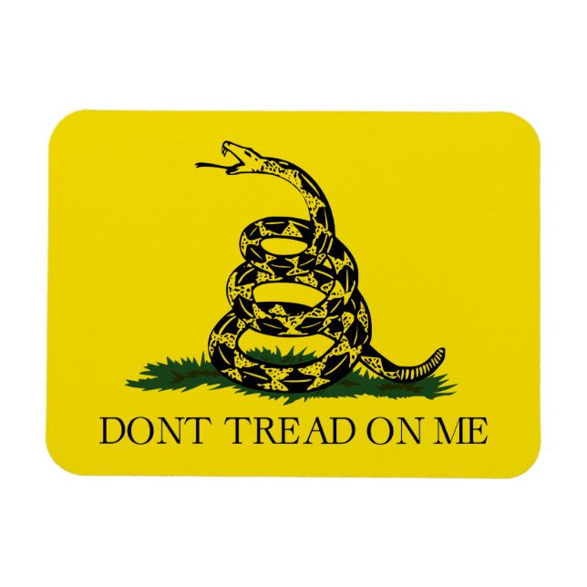 Treten Sie nicht auf meiner Gadsden-Flagge Magnet (Horizontal)