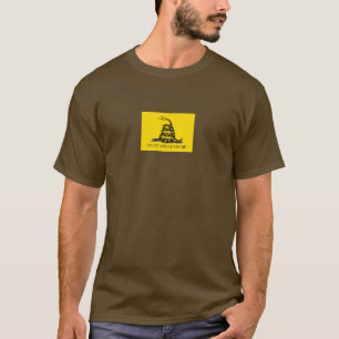 Treten Sie nicht auf mich Gadsden Flag BLACK YELLO T-Shirt