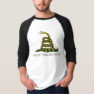 Treten Sie nicht auf mich Gadsden Flag Black Yello T-Shirt