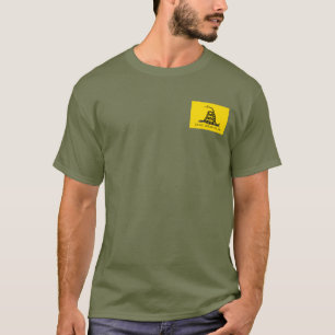 Treten Sie nicht auf mich Gadsden Flag YELLOW KHAK T-Shirt