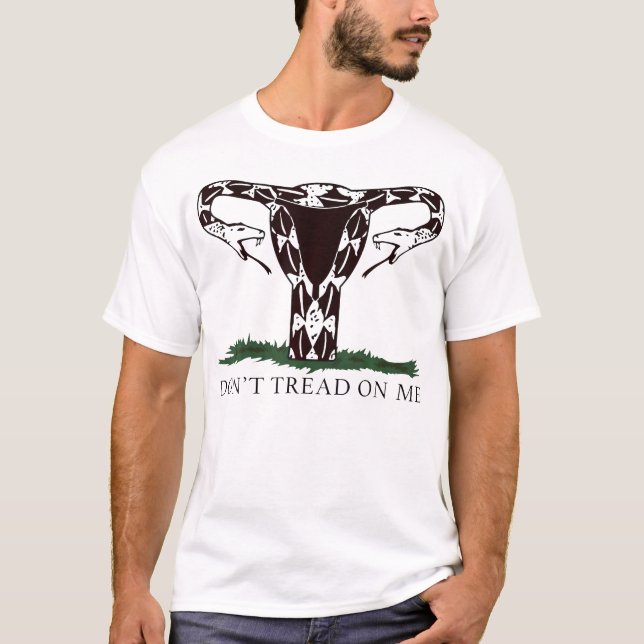 Treten Sie nicht auf mich uterus T-Shirt (Vorderseite)