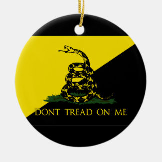 Treten Sie nicht auf mir Anarchisten-Flagge Keramikornament