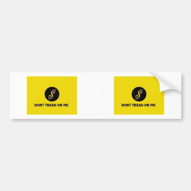 Treten Sie nicht auf mir $-Autoaufkleber 2 für 1 Autoaufkleber (Vorne)