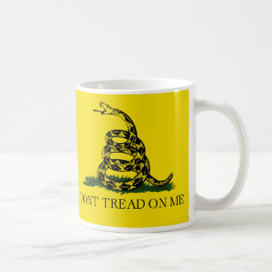 TRETEN Sie NICHT AUF MIR, die Gadsden-Flagge Kaffeetasse