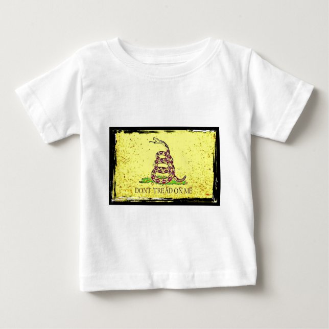 Treten Sie nicht auf mir Gadsden-Flagge Baby T-shirt (Vorderseite)