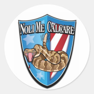 Treten Sie nicht auf mir Runder Aufkleber