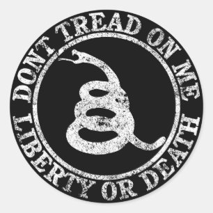 Treten Sie nicht auf mir Runder Aufkleber